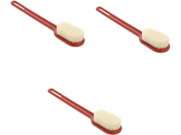 Escova De Banho Healeved Cabo Longo E Macia Em 3 Peças Para Limpeza Massagem Eficazes, Ideal Para Revitalizar A Pele Com