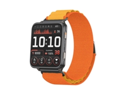 Bracelete para Garmin Venu X1 Nylon Alpine Loop Fivela G Cabeça de Metal Laranja XIAOMOYU