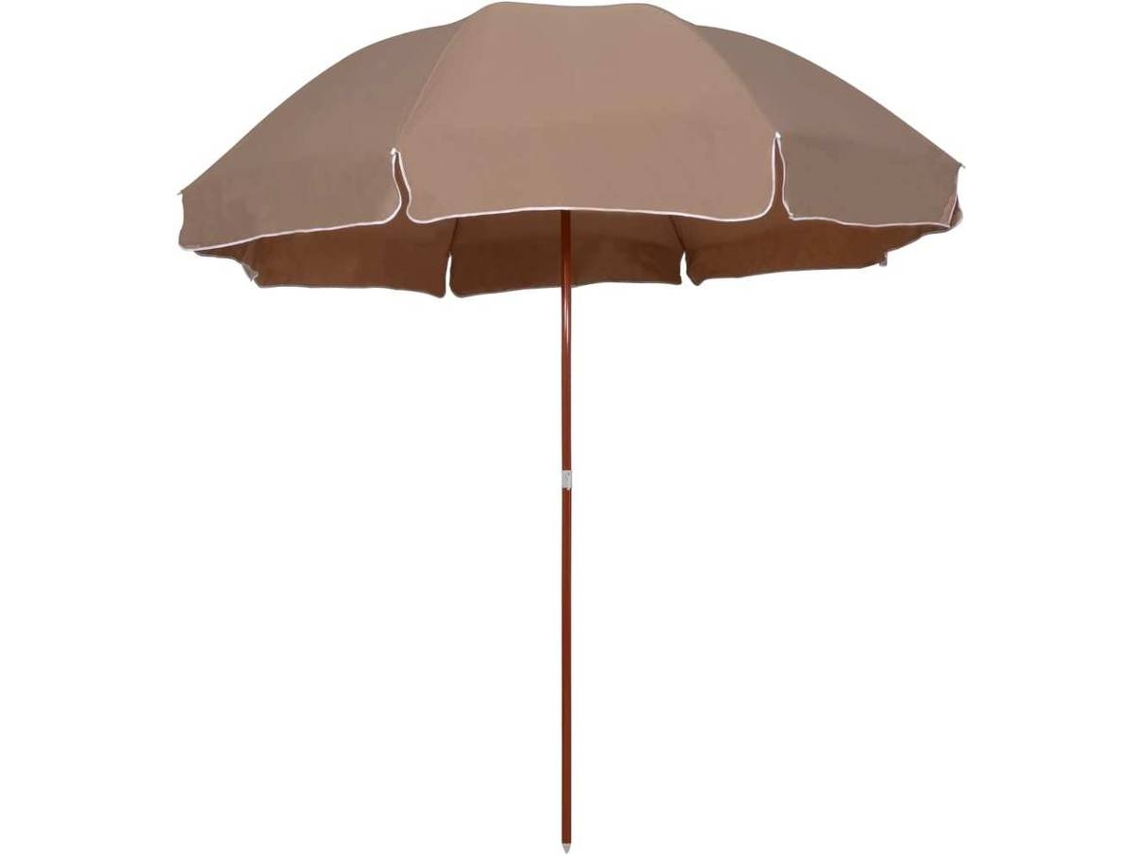 Garden Parasol, Garden Parasols Vidaxl Cinzento-acastanhado Tecido (300 Cm)