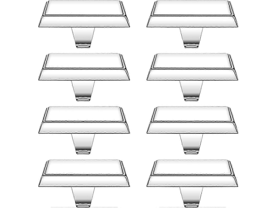 Ganchos Para Meias De Natal, Pacote Com 2 Ganchos Retangulares De Metal Para Pendurar Olysi Shop (prata)
