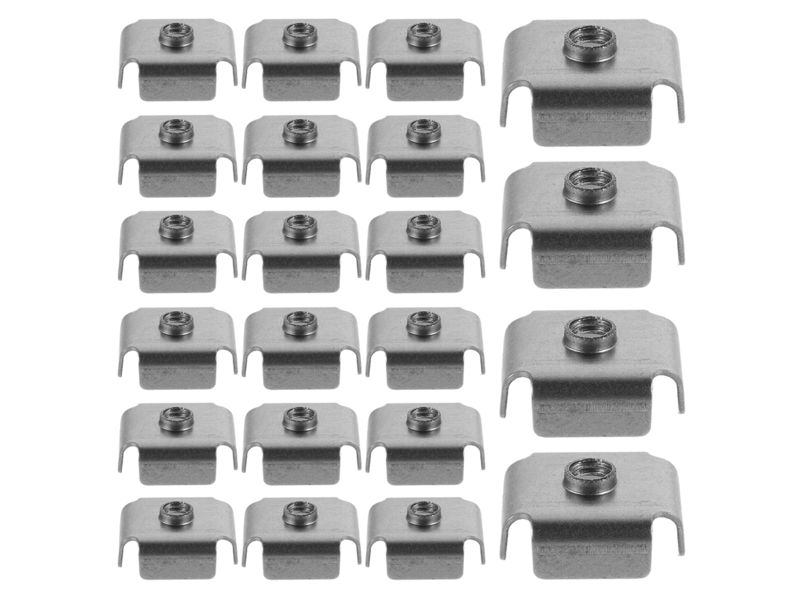 Aboofan 200-porcas De Ferro Com Rosca Interna M6 Para Tubos Quadrados 1x 1 Instalação Rápida E Conexão Solda Estável