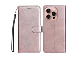 Capa Protetora De Couro Kt Leather Series-2 Para Iphone 16 Pro, Cor Sólida, Capa Para Celular