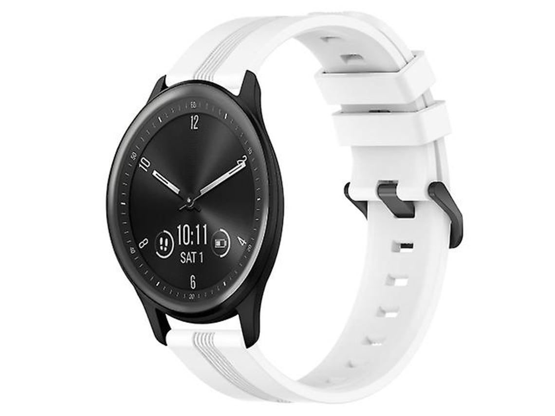 Lurelia Pulseira De Silicone Branca 20 Mm, Compatível Com Garmin Vivomove Sport