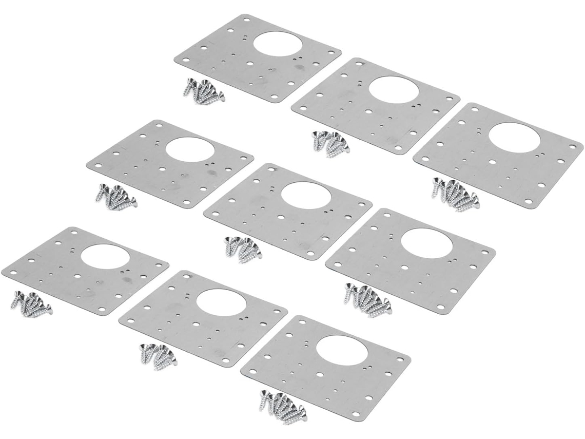 Kit De Reparo Dobradiças Ftvogue Com 30 Peças, Placa De Aço Inoxidável Para Dobradiças, Placa De Fixação Universal Com