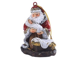 Decorações De Natal Em Miniatura De Resina Com Papai Noel Para Lojas E Moradores. Loja Olysi