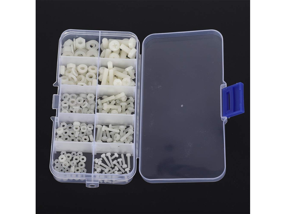 Kit Variado De Porcas E Arruelas De Nylon