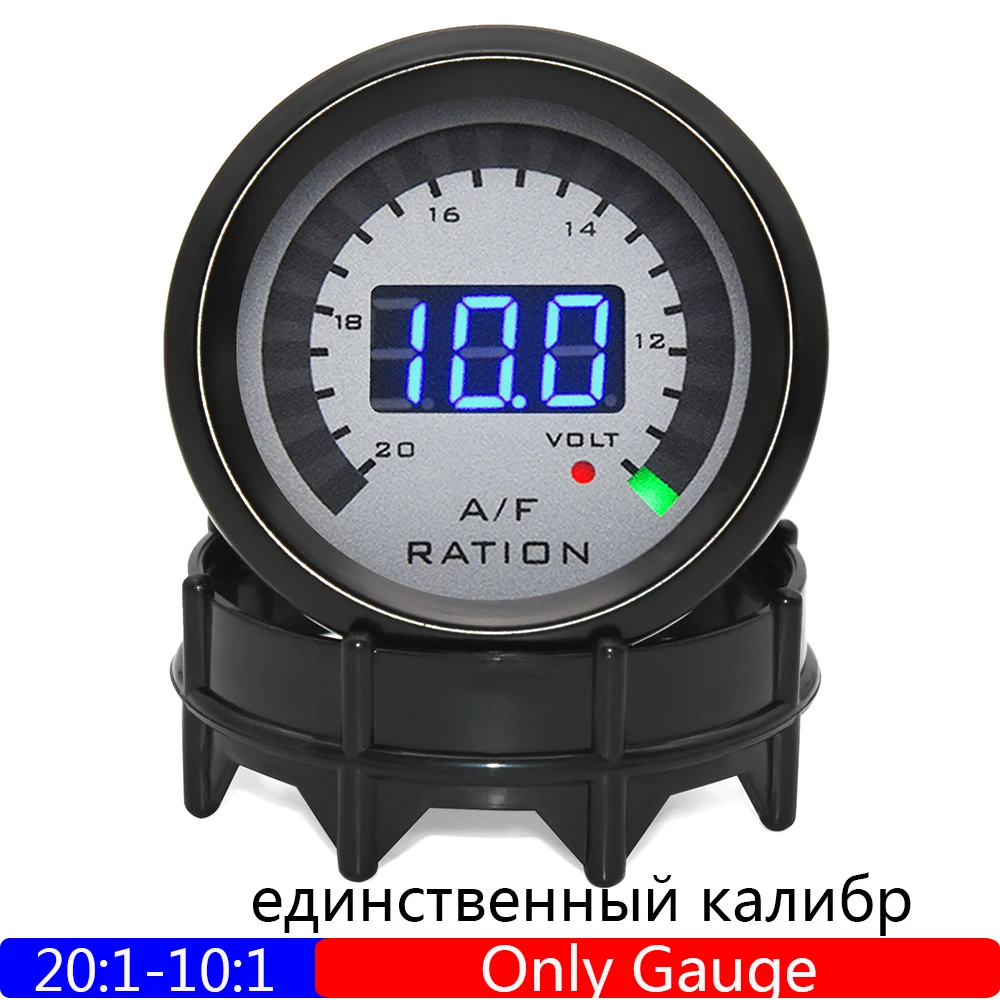 Medidor De Relação Ar/combustível De 52 Mm, Azul Celeste, Com Sensor, 12 V
