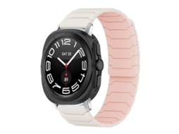 Bracelete Silicone Magnético Rosa Claro Areia para Samsung Galaxy Watch 47mm XIAOMOYU