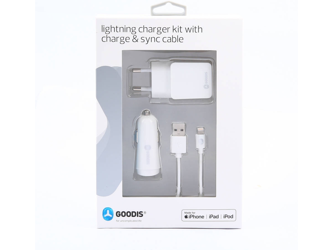 KIT Carga Lightning GOODIS GKL4766WH Branco