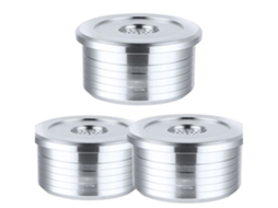 Conjunto De 3 Cápsulas Reutilizáveis De Aço Inoxidável Para Máquinas De Café Delta Q Qool Evolution.