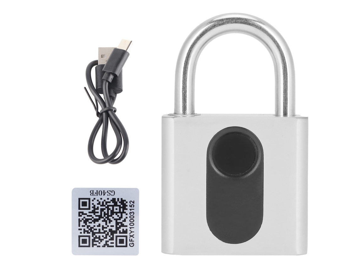 Cadeado Bluetooth com leitor de impressão digital e app CHABERLU