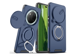 Capa PANOONA para Honor 400 Lite com Lente Deslizante Proteção Extra para Câmera e Anticair Azul