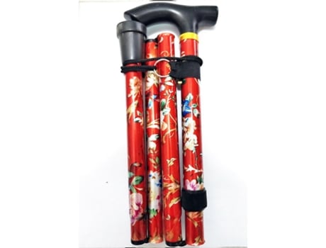 Bengala - Ajustável E Dobrável - Leve - Punho Confortável - Auxílio À Marcha Durável Auxílio À Mobilidade - Bengala Dobrável