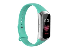 Pulseira De Silicone Brilhante Com Botões Para Samsung Galaxy Fit Sm-r370 (branca)