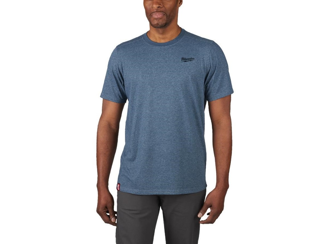 T-Shirt Manga Curta Azul Htssblu S Milwaukee
