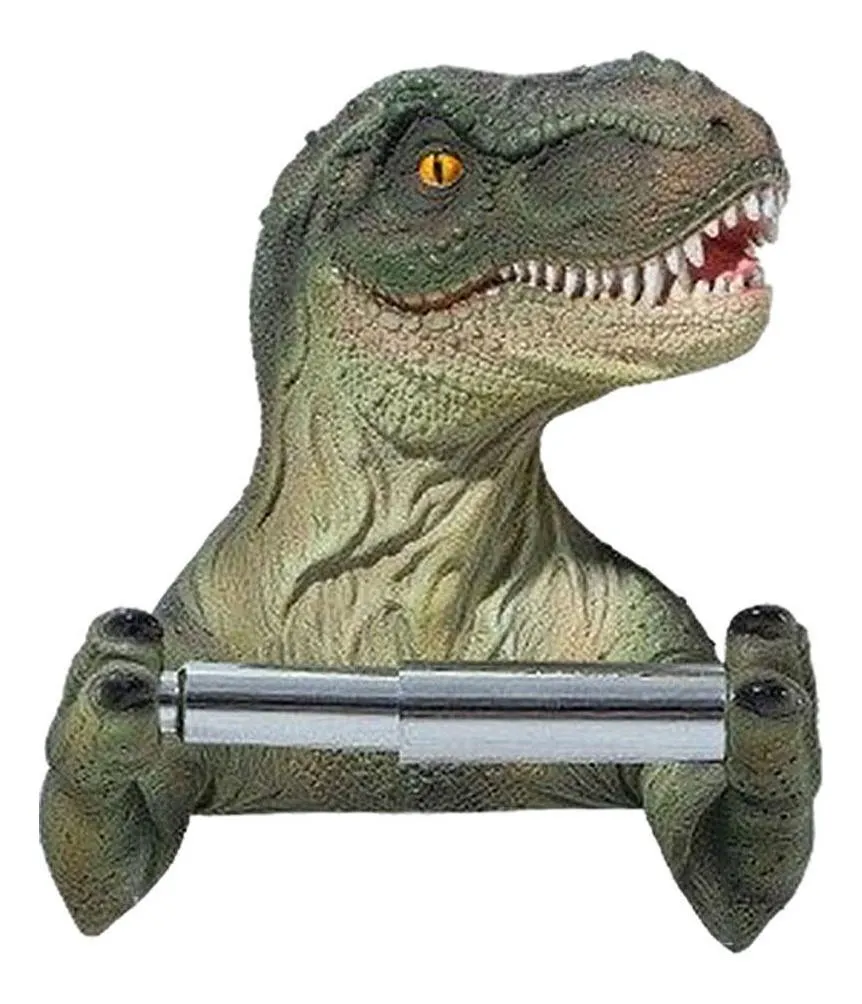 Suporte De Papel Higiênico De Dinossauro Realistavayotoy