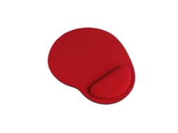 Tapete de Rato com Suporte para Pulso Almofadado GANDY H-02 Vermelho