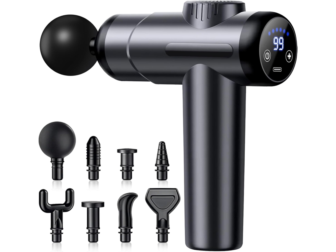 Pistola De Massagem Muscular, Massageador Muscular Profissional Com Tela Lcd, Alivia Dores Musculares SUNNY SPACES