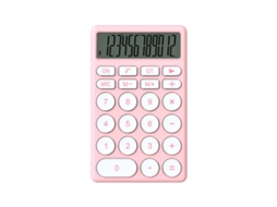 Calculadora Cartoon Multifuncional De Bolsillo Pequeña Con Gran Pantalla Para Oficina Escuela Hogar Rosa