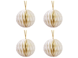 Laxiscreed Conjunto De 4 Lanternas Natalícias Em Forma De Bola Para Decoração De Árvore De Natal