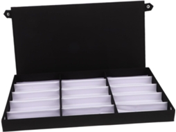 Caixa Organizadora Elegante Com Compartimentos Para Protetor Solar.