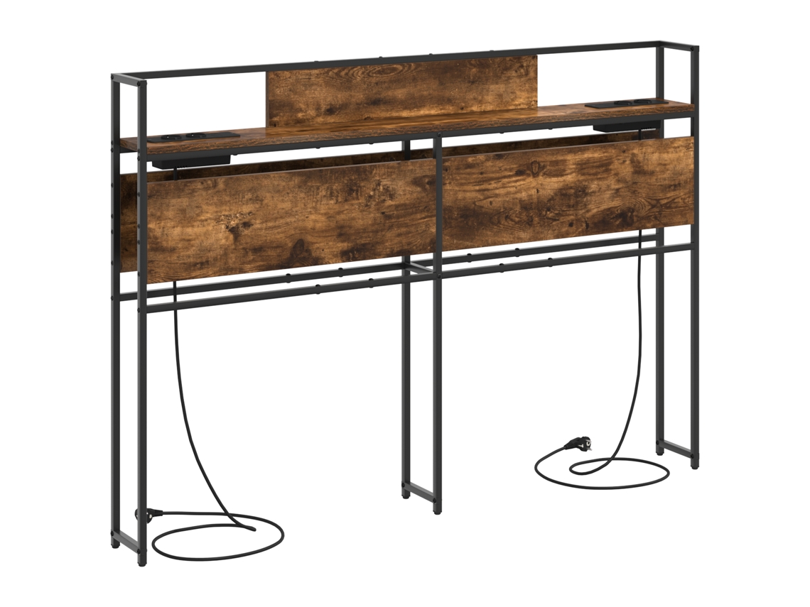 Conjunto 1 Cabeceira De Armazenamento Vidaxl Castanho Derivados De Madeira (98 Cm)