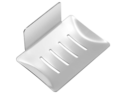 Bandeja de Sabão Autoadesiva para Parede, Inox 304, Sem Furar, Banheiro, Cozinha, Prata