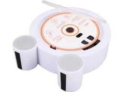 Leitor Cd Portátil De Mesa Com Bluetooth, Design Vertical, Temporizador, Tela Led, Hifi, Alto-falantes Duplos