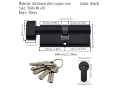 Cilindro De Fechadura Padrão Europeu, Antirroubo Para Uso Interno E Externo, Fechadura De Porta De Passagem Completa, Fechadura D Slowmoose