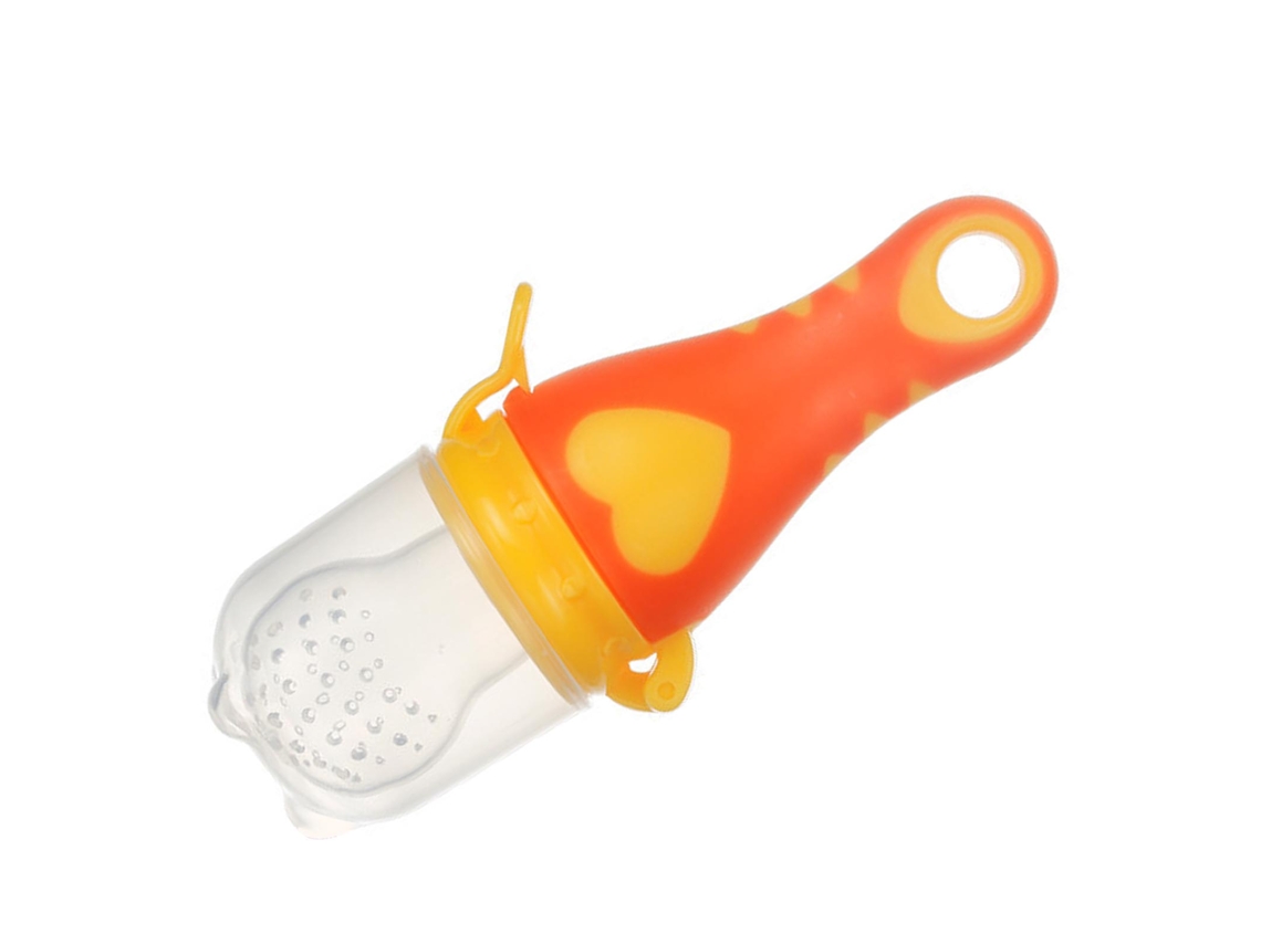 Primerox alimentador de Frutas para Bebê Silicone de Grau Alimentar para Dentição Soothing Laranja