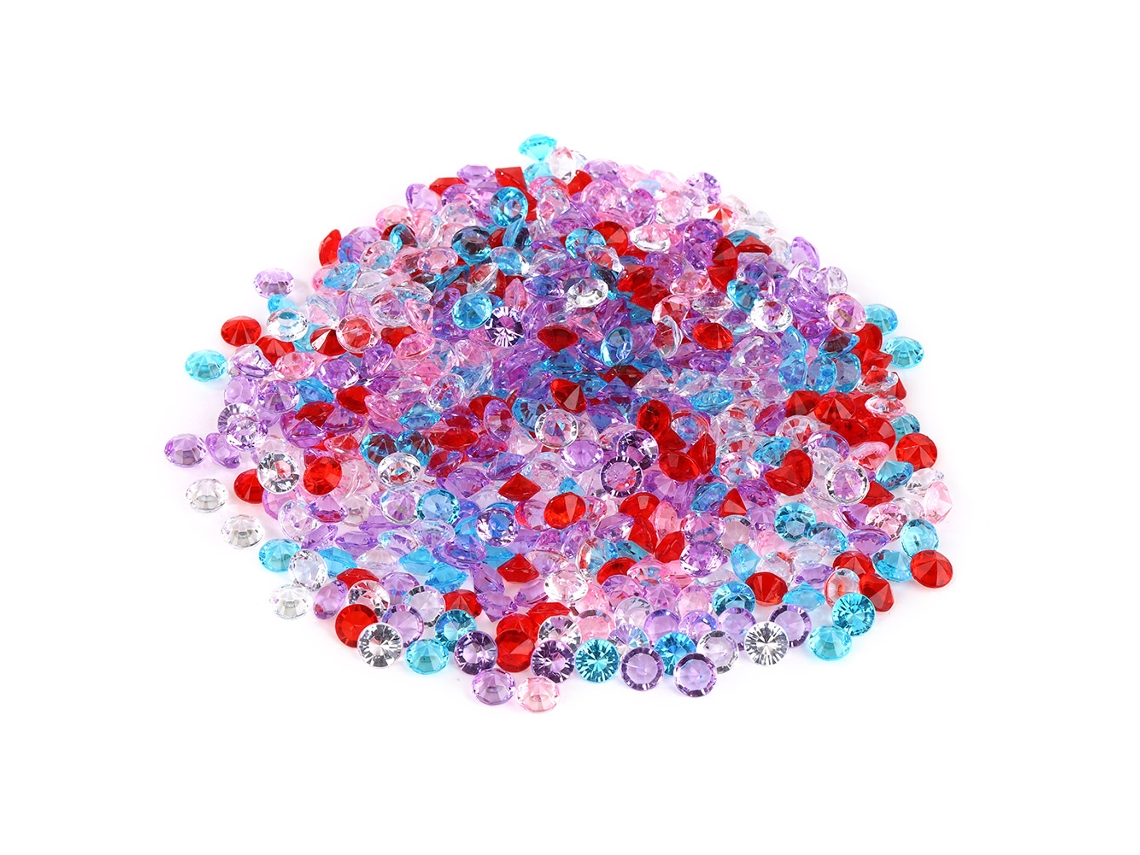 500pcs Diamante de Acrílico Pontiagudo 8mm para Decoração de Casamento Festa Diy