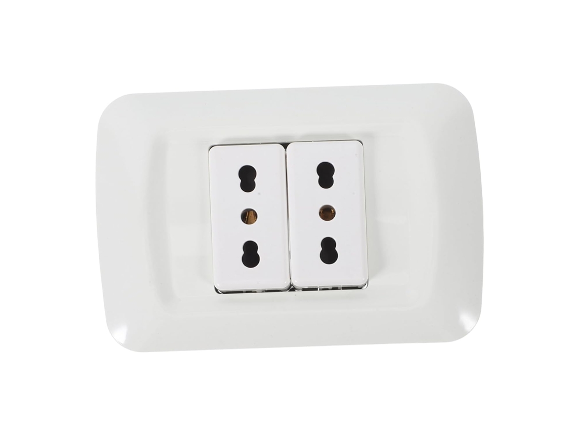 Tomada De Parede De 16a Com Interruptor, Tomada Múltipla Reforçada Com Portas De Saída.