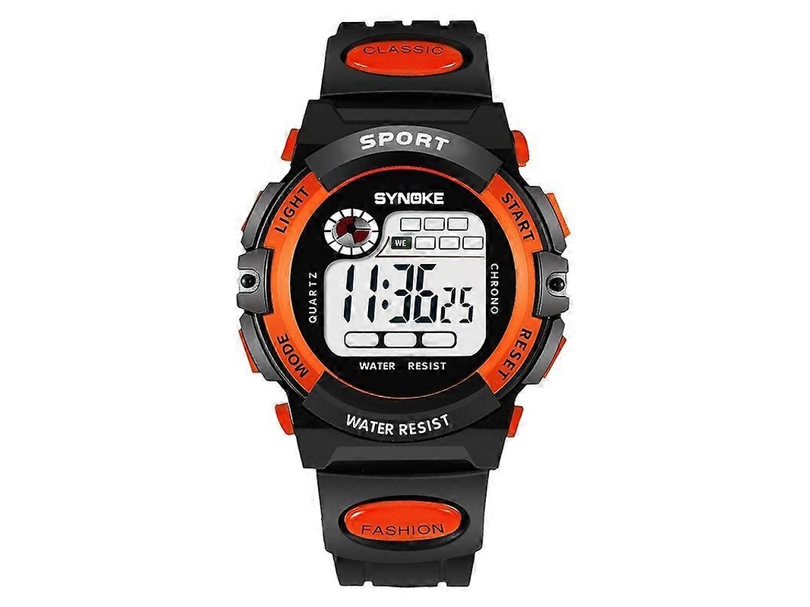 Relógio Digital Infantil Esportivo À Prova D'água Synoke 99269, Cor: Grande (laranja)