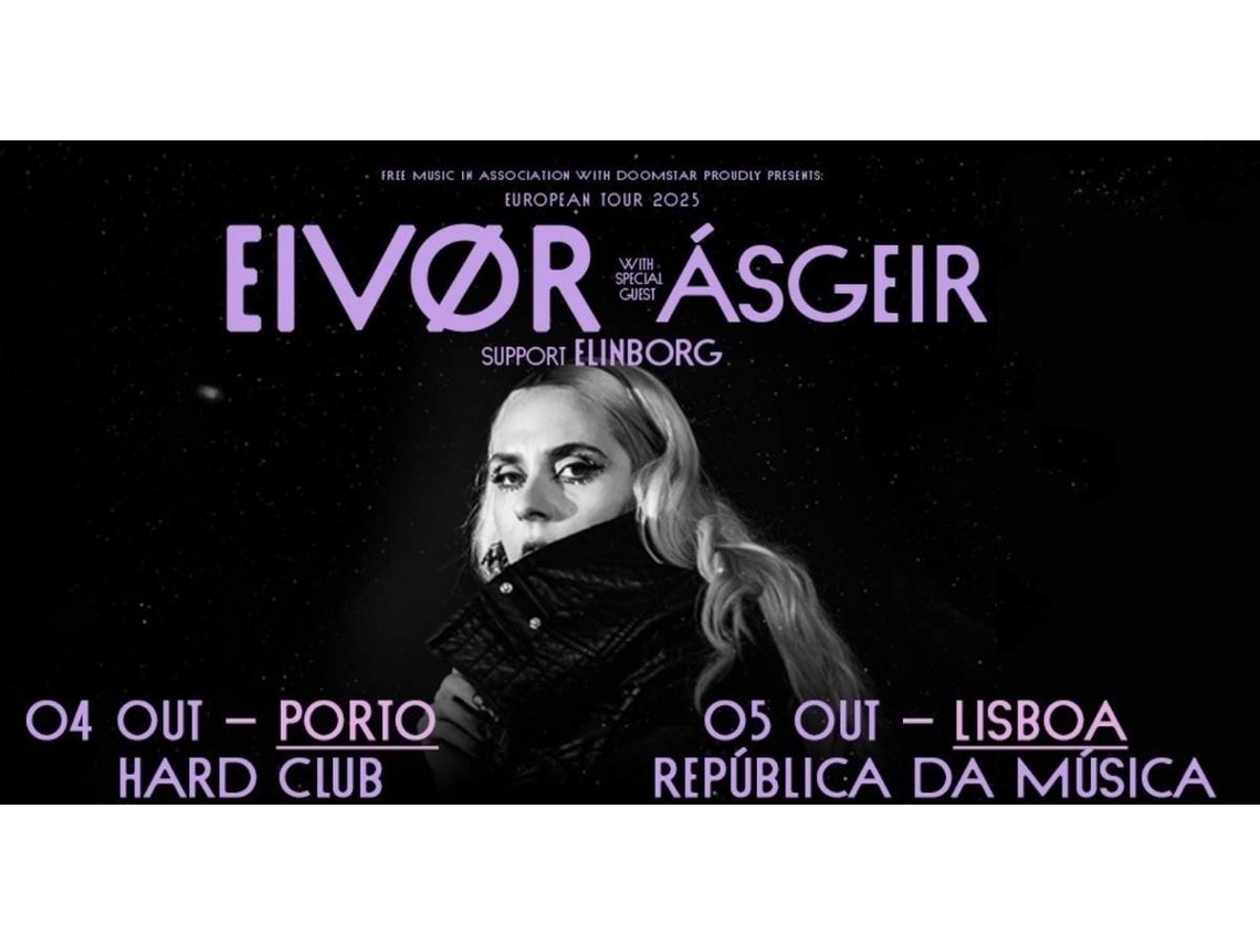 Bilhete EIVOR WITH SPECIAL GUESTS ÁSGEIR AND ELINBORG|PORT0