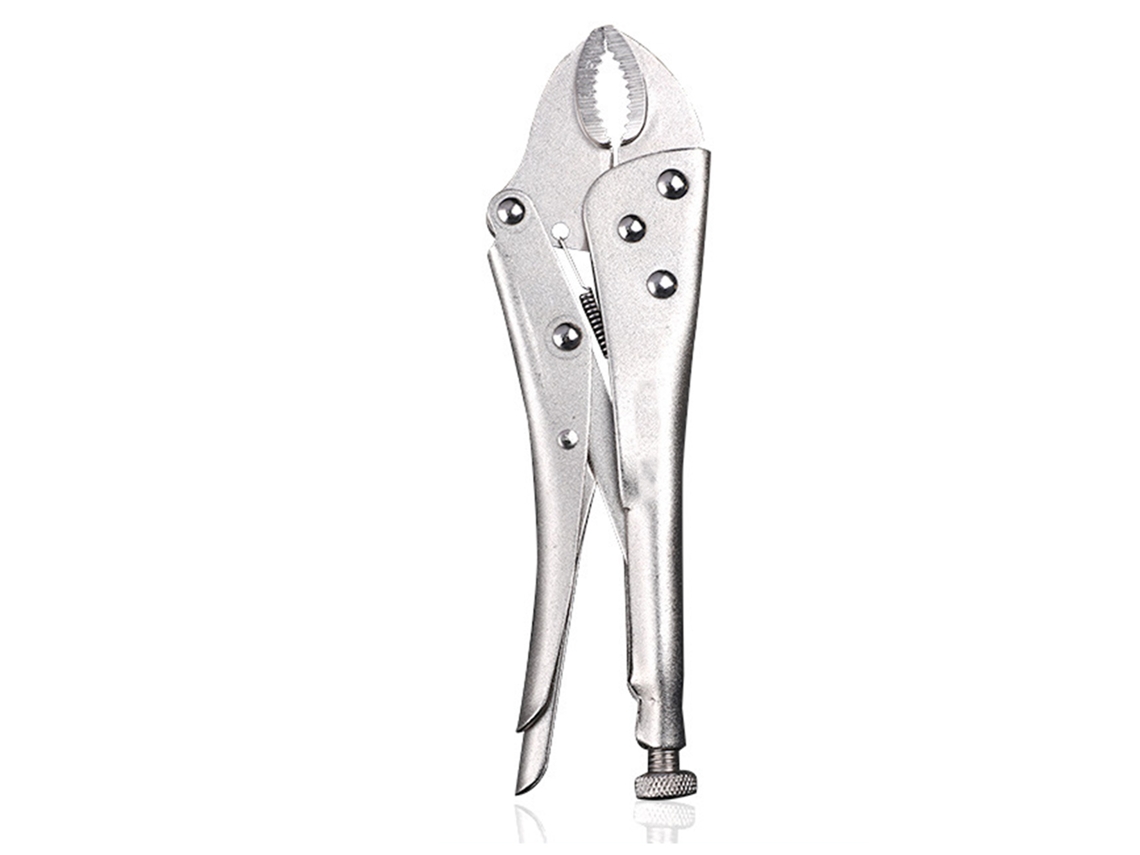 Alças de Travamento 10 Polegadas Mandíbula Curva Aço C45 Ferramenta Vice Grip