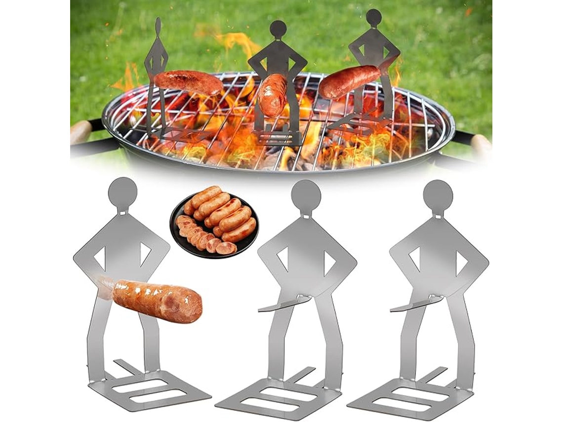 Conjunto De 3 Peças De Ferramentas Para Bbq, Portátil Para Exterior, Para Cozinha E Bbq