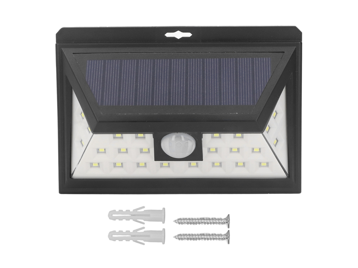Lurelia Projetor Led De Segurança Com 24 Led, Sensor Pir, Ip65, Branco, Para Exterior