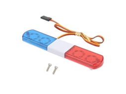 Mali luz de Polícia Led Rc com 4 Modos para Carros Rc 1/8 1/10 Vermelho Azul