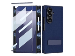 Capa Dobrável Magnética Integrada Em Couro Gkk Com Suporte Giratório De Uma Linha Para Samsung Galaxy Z Trifold