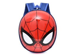 Mochila infantil com personagem animado e capa rígida para jardim de infância Homem-aranha Azul
