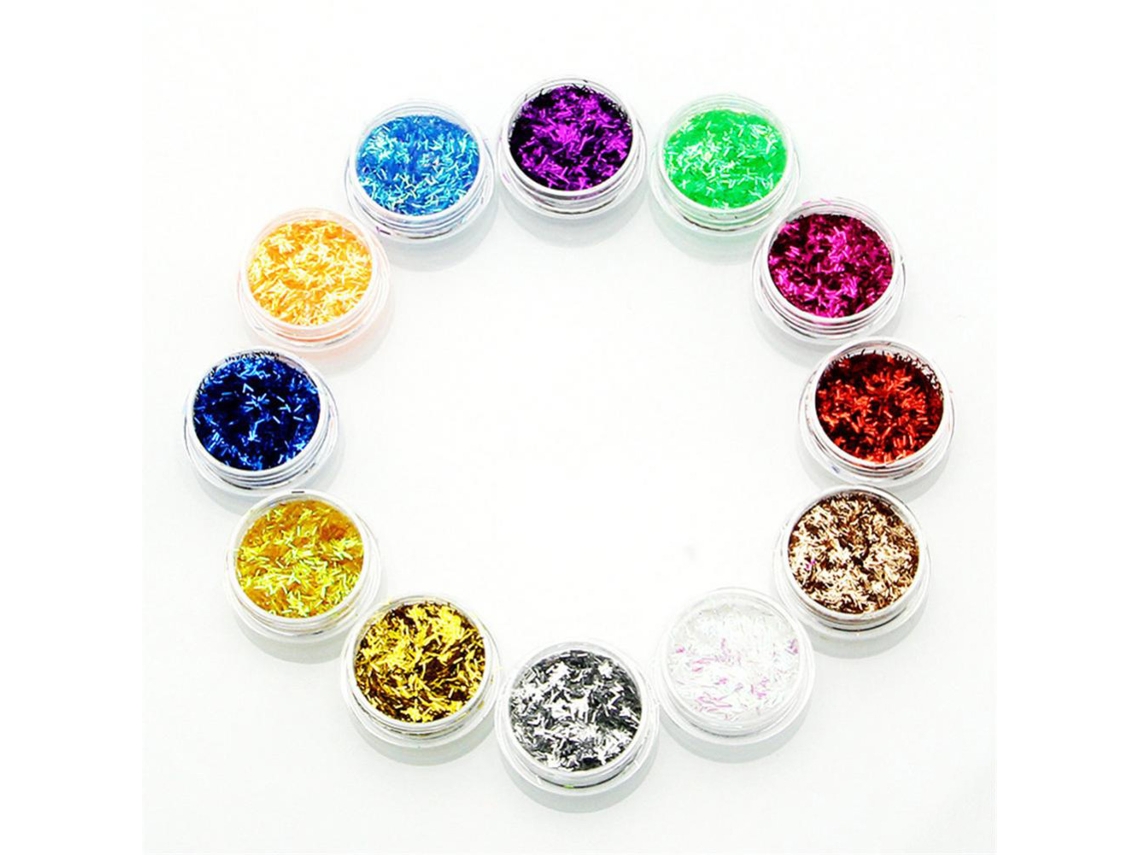 12 Cores Adesivos De Arte De Unha Com Strass Em Linha Longa Ferramentas De Manicure
