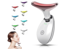 Aparelho de Beleza Facial, Massageador Facial Multifuncional, 7 Cores, Portátil. GOKOCO