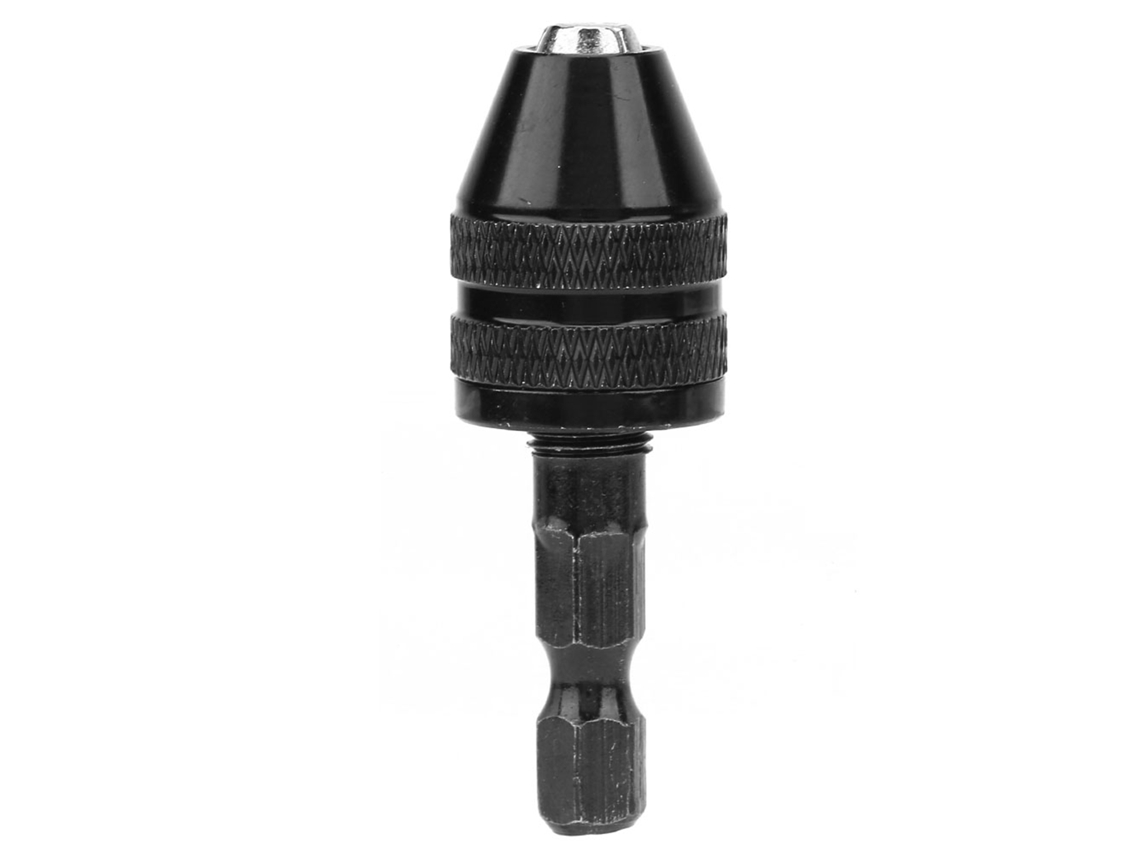 Mandril Para Furadeira Sem Chave 0.3-3.6mm Com Adaptador Rápido De Cabo Hexagonal 1/4"