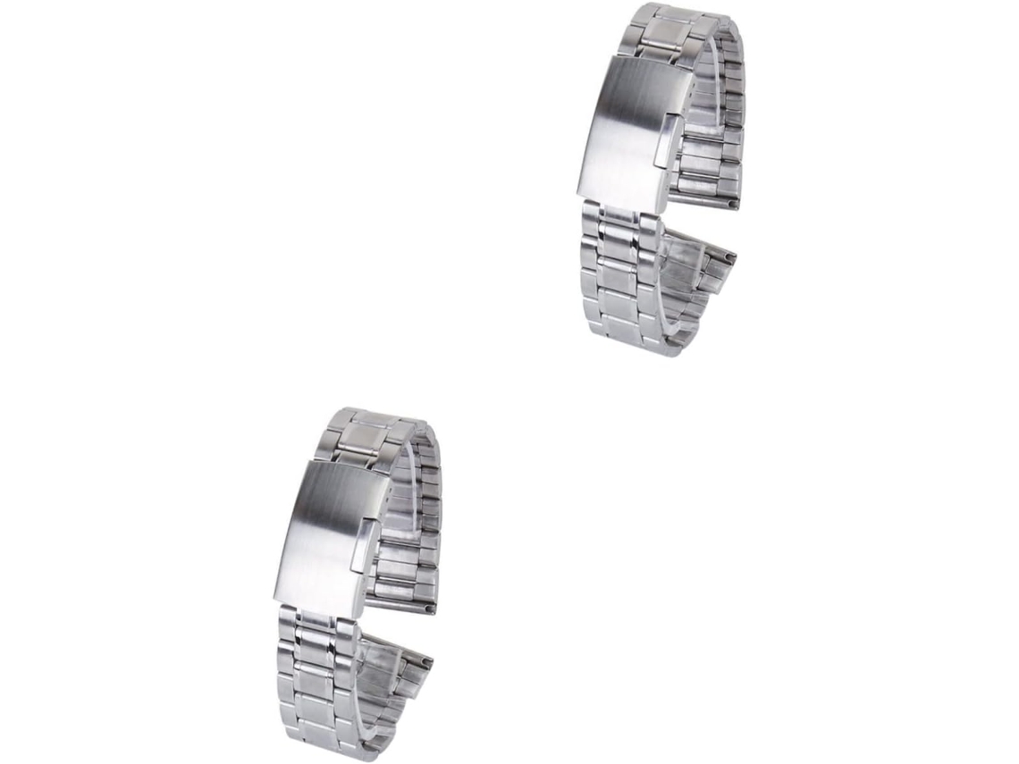 Conjunto de 2 Pulseiras GOKOCO Inoxidável Práticas Para Substituição de 20mm