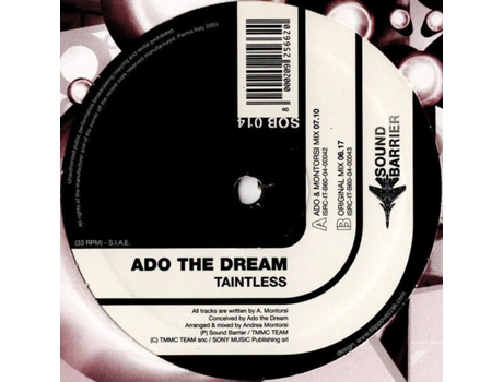 Vinil Taintless, Ado The Dream Sound Barrier
