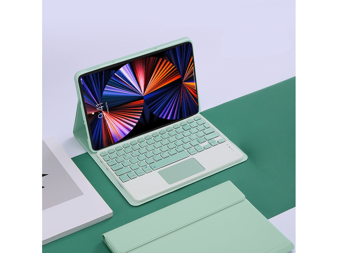 Capa Teclado Para Lenovo Idea Tab 11 (2025) Polegadas ,com Teclado Touch Bluetooth (verde Claro) Cuich