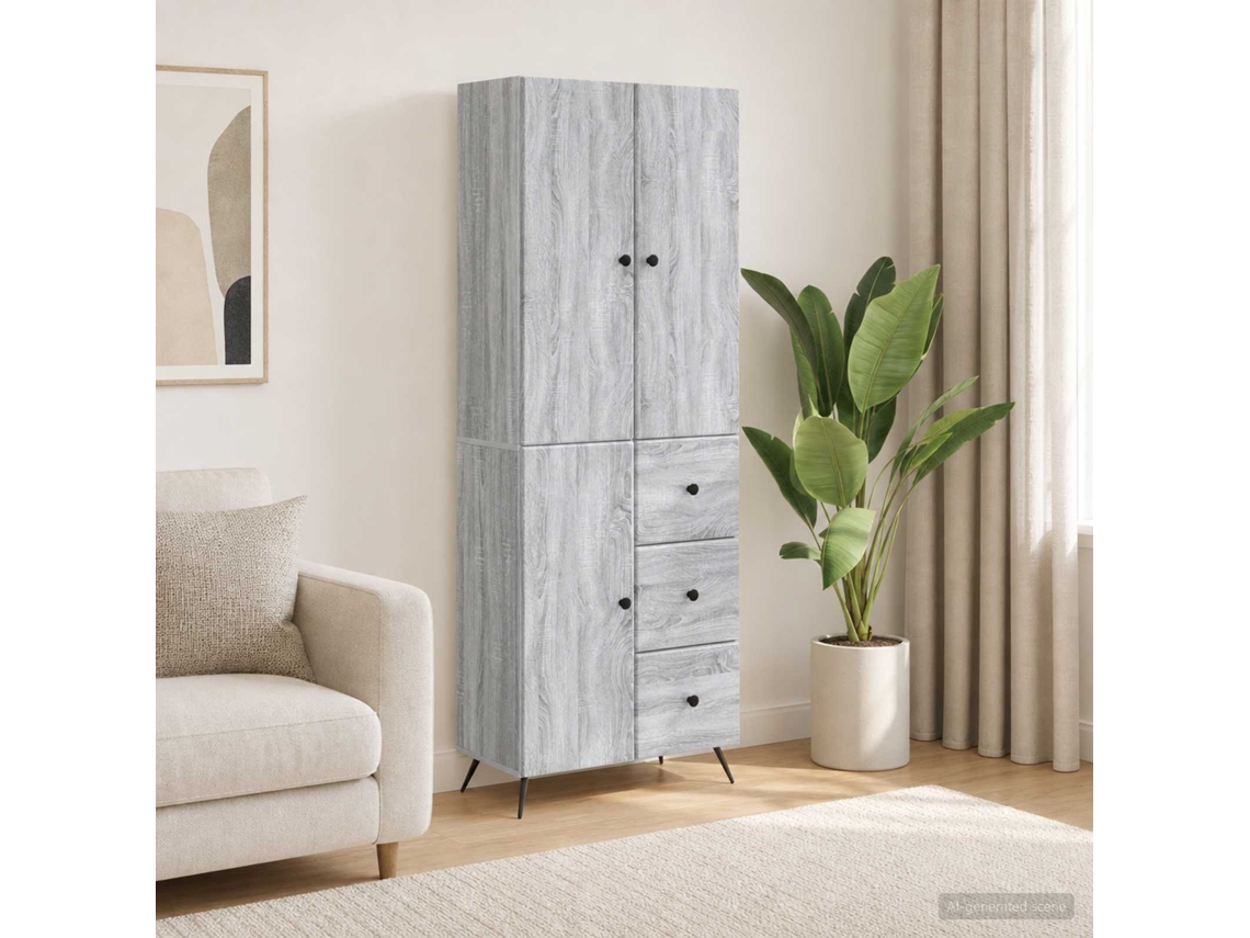 Vidaxl Conjunto De Gabinete 2 Unid. Sonoma Cinzento