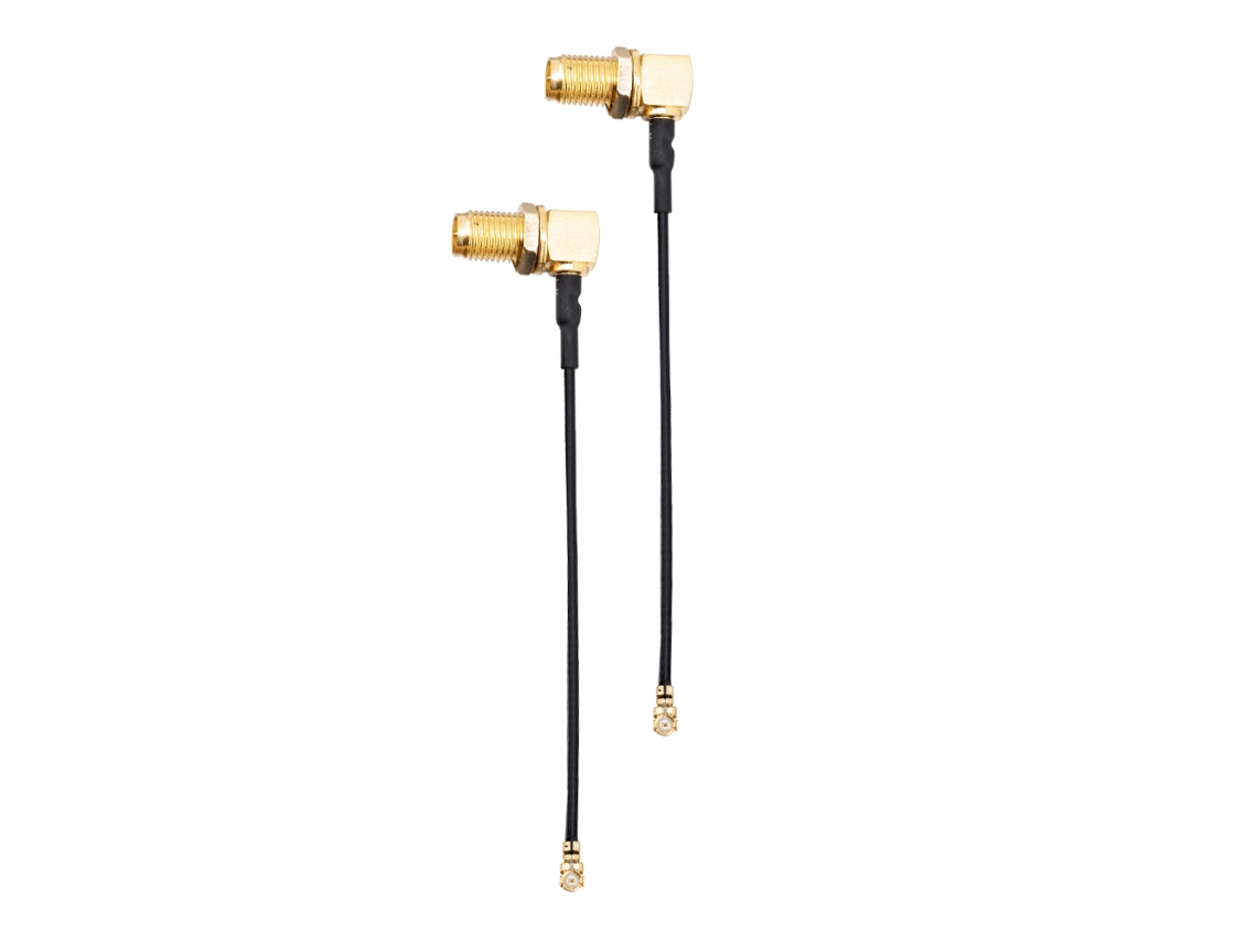 1 Conjunto de Cabo Adaptador Rp sma de 90 Graus Radiomaster Gx12 Diy Compatível com o Transmissor de Rádio Dual band Gemini x Gx12 MDUG