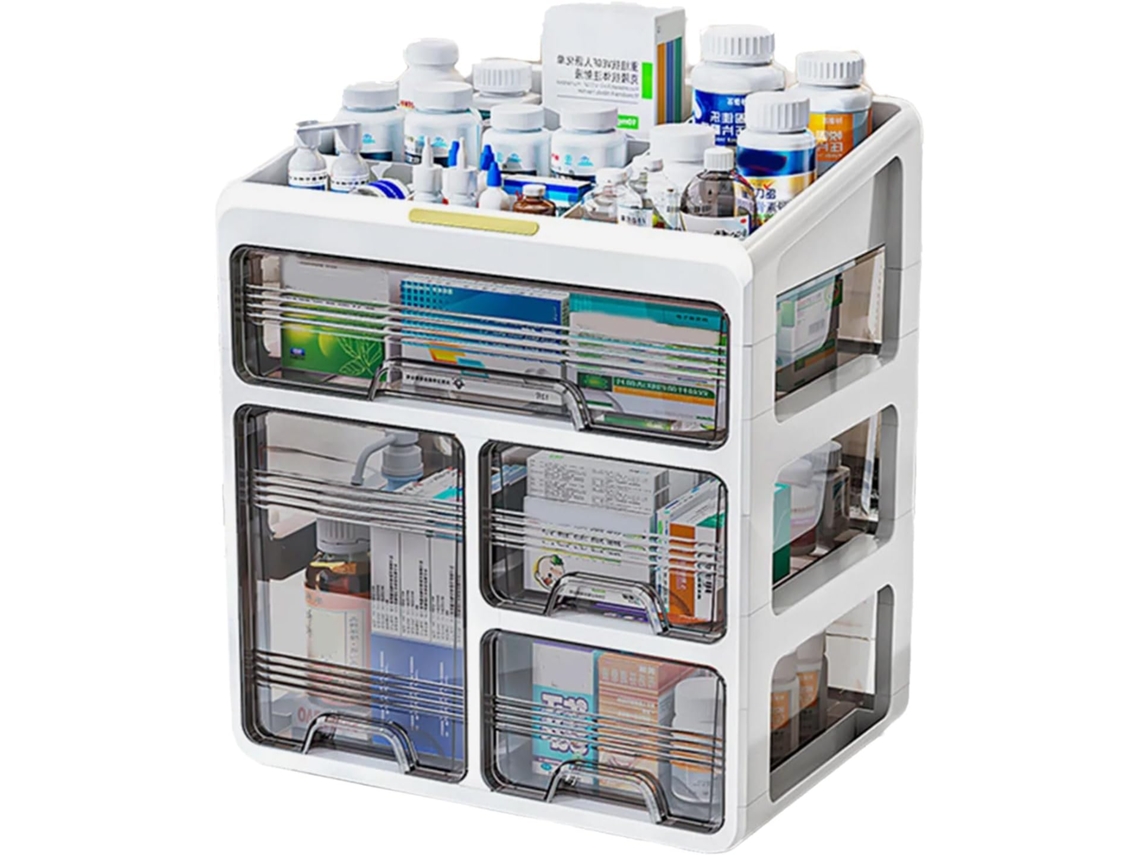 Organizador De Maquiagem Espaçoso Para Armazenamento E Organização Eficientes Na Bancada Do Banheiro,