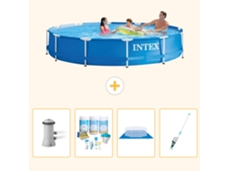 Intex Piscina Com Estrutura Redonda - 366x76 Cm - 5-peças S21029